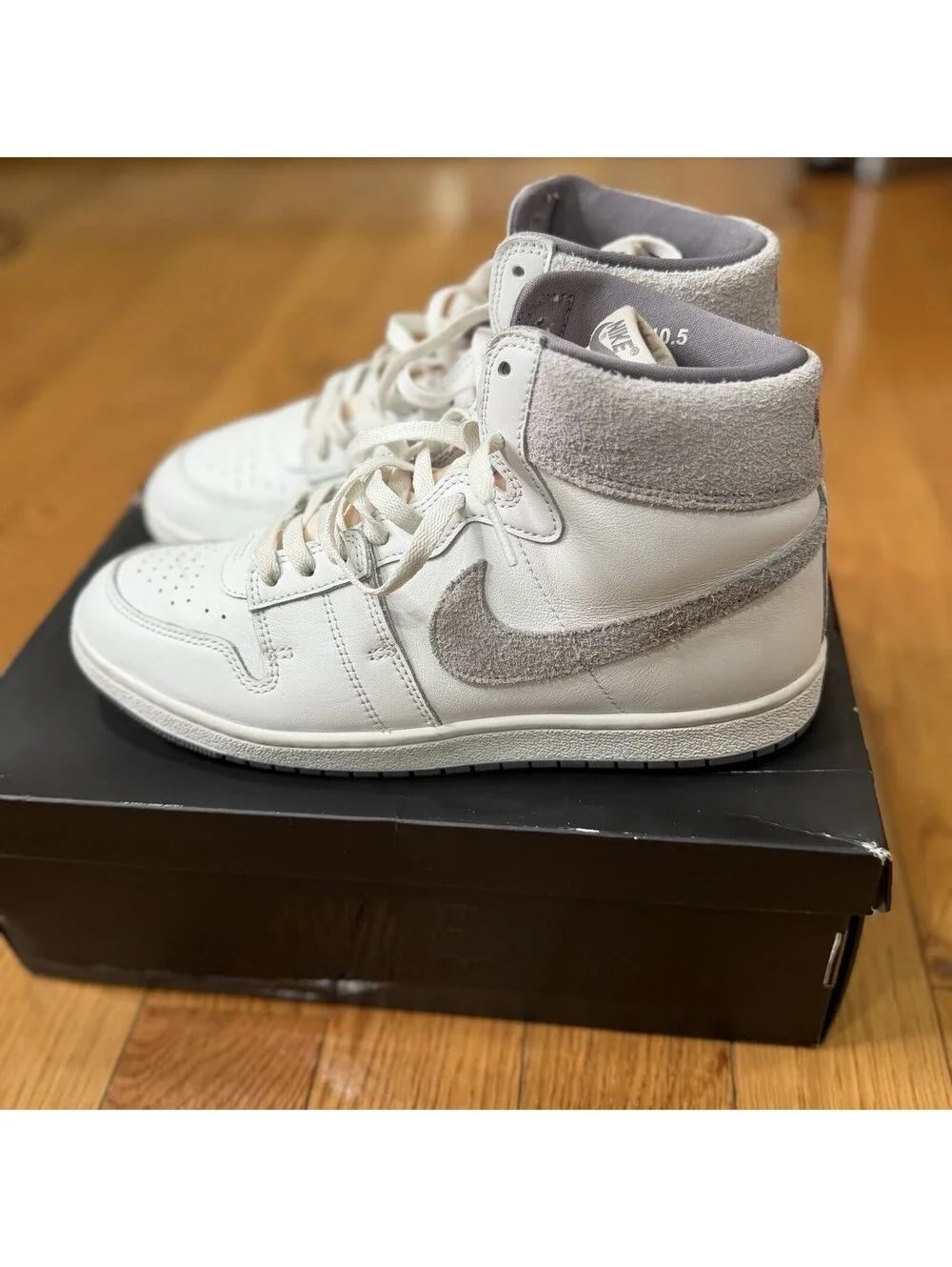 Size US 10.5 US Men’s Nike Air Ship PE SP  DZ3497 100 White/Tech Grey